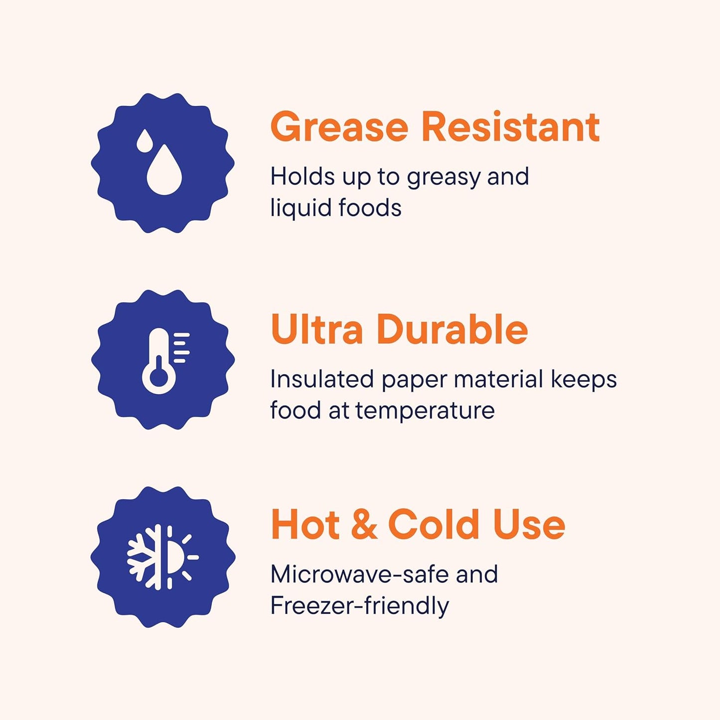 Stack Man Paper Food Container with Lid, Insulated Food Cups with Vented Lids - Hot or Cold To Go Soup Cup, for Soups, Ice Cream and Yogurt - Eco-Friendly - White