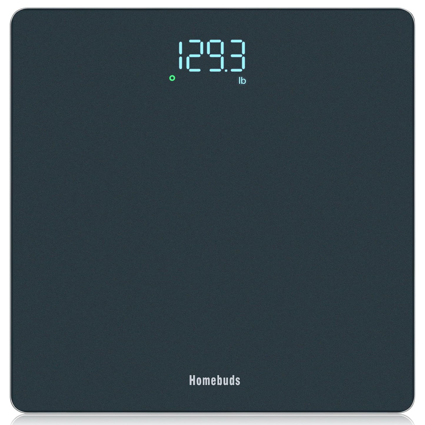 Homebuds Digital Bathroom Scale for Body Weight, Weighing Professional Since 2001, Crystal Clear LED and Step-on, Batteries Included, 400lb/180kg, Blue