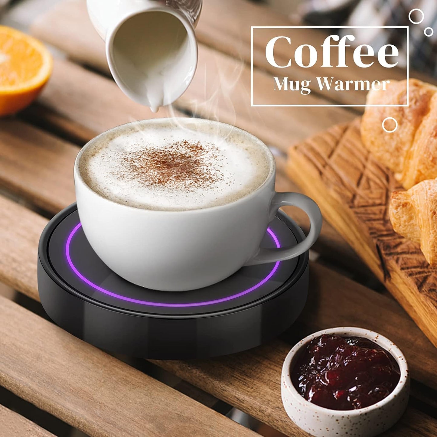 Coffee Mug Warmer - Auto On/Off Gravity-induction Mug Warmer for Office Desk and Family Living Room