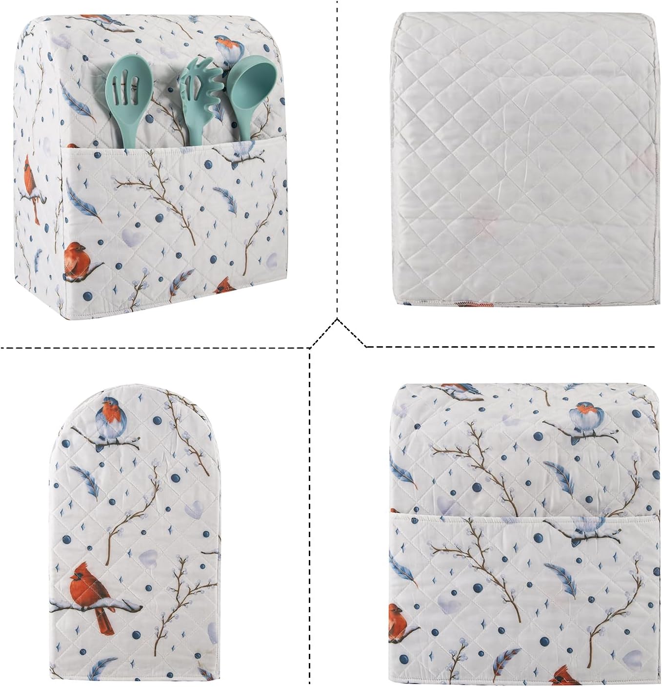 Kitchen Aid Mixer Cover Compatible with 6-8 Quarts Kitchen Aid/Hamilton Stand Mixer/Tilt Head & Bowl Lift Model,Flower Print Mixer Cover Pioneer Woman Kitchen Accessories,Kitchen Aid Mixer Accessories