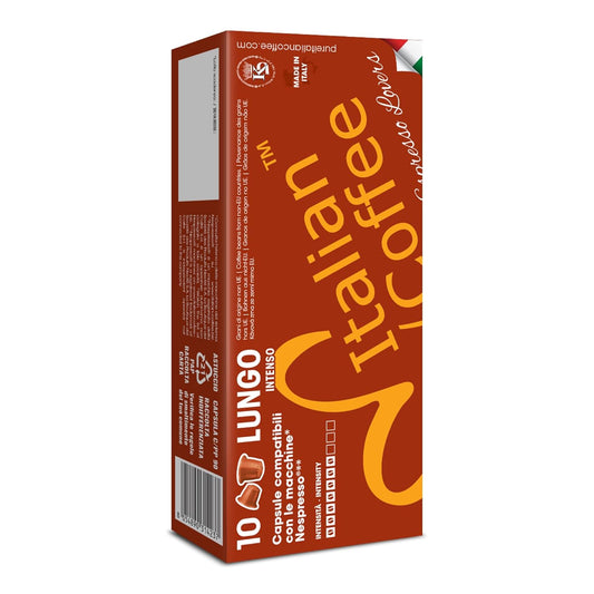 Italian Coffee for Espresso Lovers capsules compatible with Nespresso Original Line machines (Lungo Regular, 800 Count (Pack of 1))