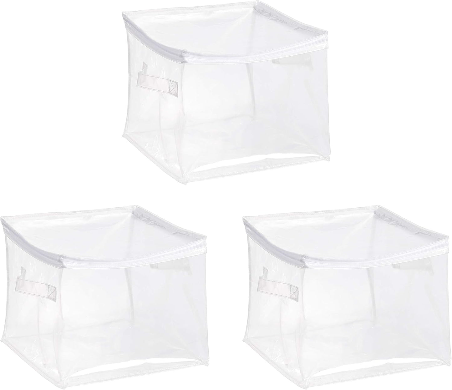 Amazon Basics Clear Zippered Organizers, 3-Pack