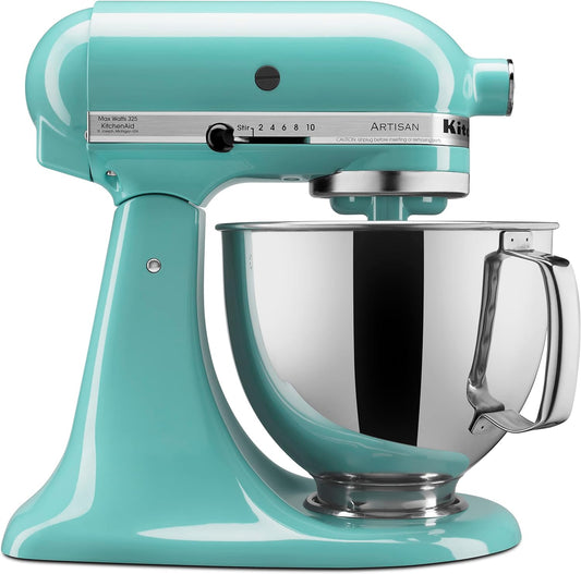 KitchenAid Artisan Series 5 Quart Tilt Head Stand Mixer with Pouring Shield KSM150PS, Aqua Sky