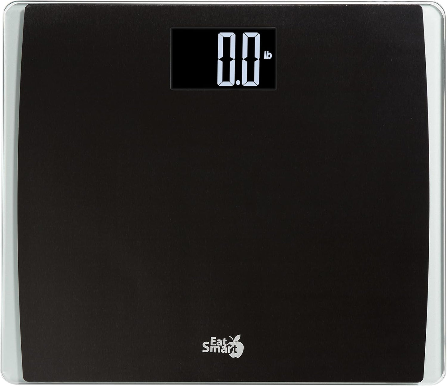 EatSmart Precision Digital Bathroom Scale for Body Weight – Extra-Wide Platform, High-Visibility Display, Ultra-Durable Design for Home, Pets, Luggage & More, 550 LB High Capacity, Black