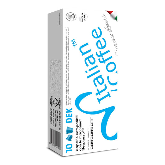 Italian Coffee for Espresso Lovers capsules compatible with Nespresso Original Line machines (DEK Decaf Regular, 200 Count (Pack of 1))