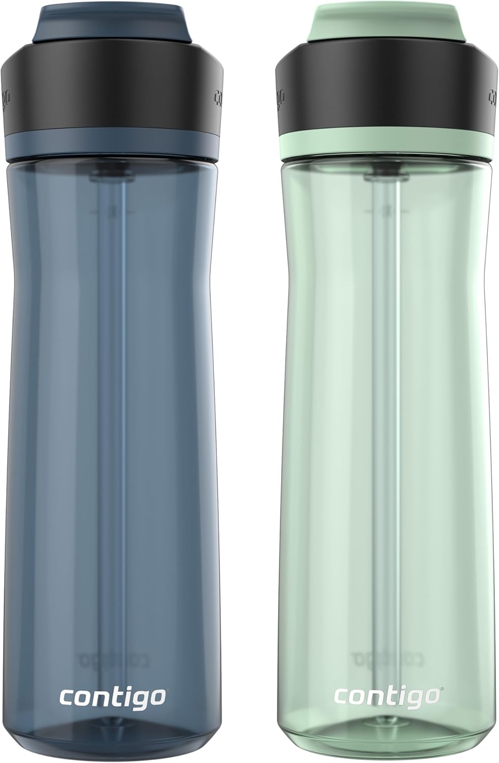 Contigo Ashland 2.0 AUTOSPOUT Water Bottle, 24 oz, Blueberry; Agave (Pack of 8)