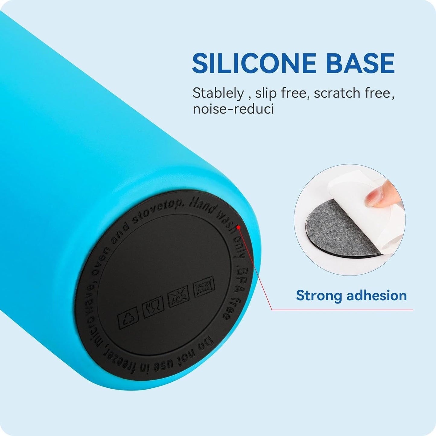 Silicone Bottom Protector for The Bottom of Mugs and Other Containers with a Bottom Diameter of 1.49" 38 mm, Multi-Use Non-Slip Mat（12pack