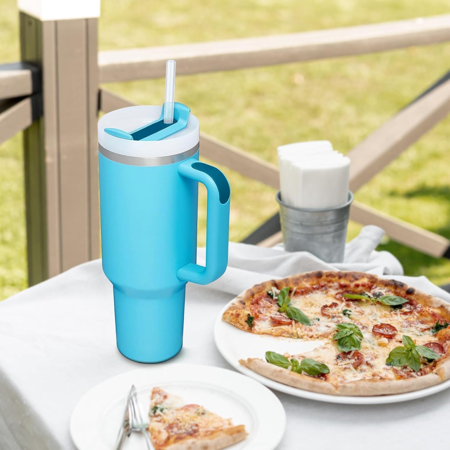 Dishwasher Safe Replacement Straw for Stanley Cup 64oz 40oz 30oz, 12 Pcs Reusable Long Clear Straw with Clear Brush for Stanley Cup Accessories, BPA Free