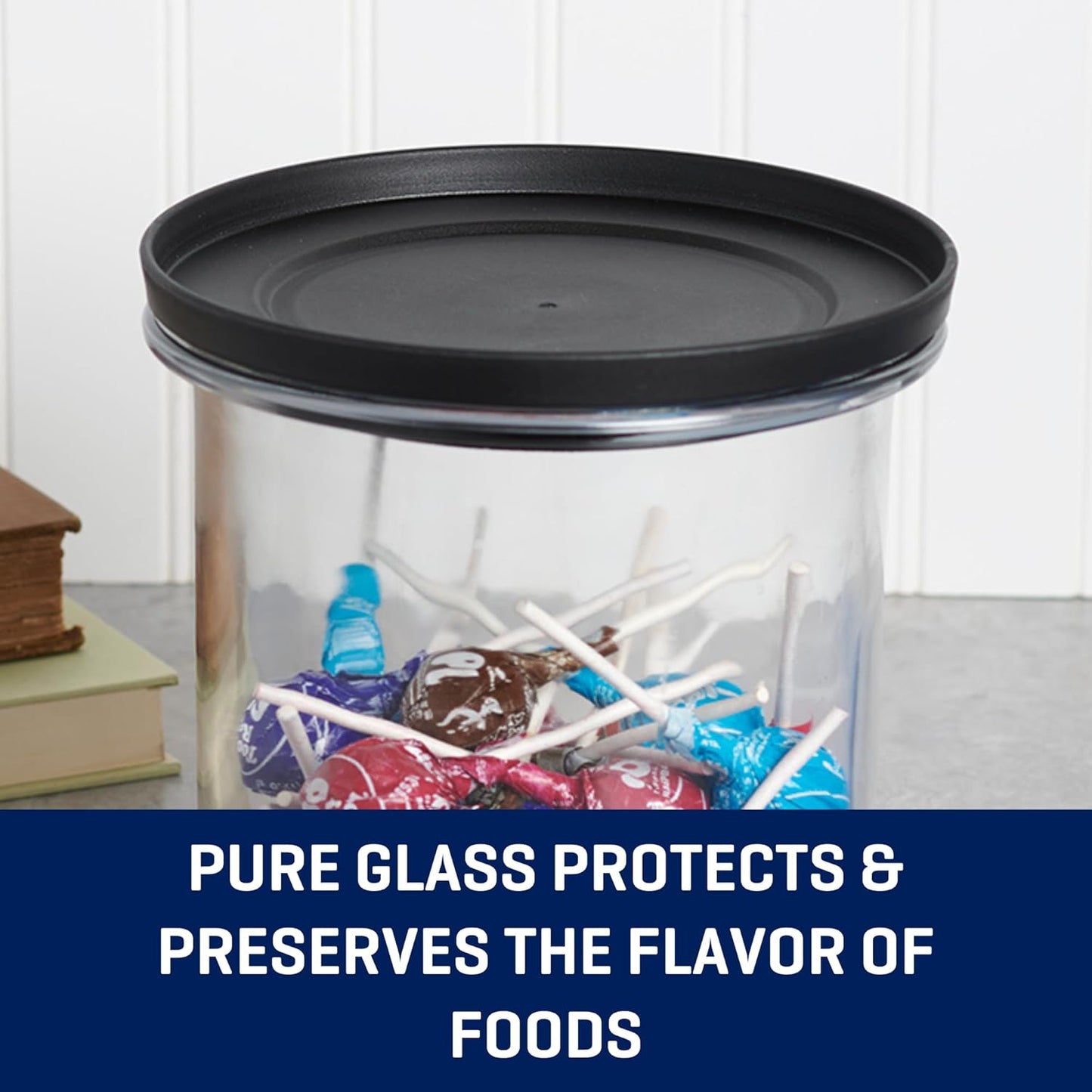 Anchor Hocking 2PK, 3QT Goode Sundry Jar with Lid