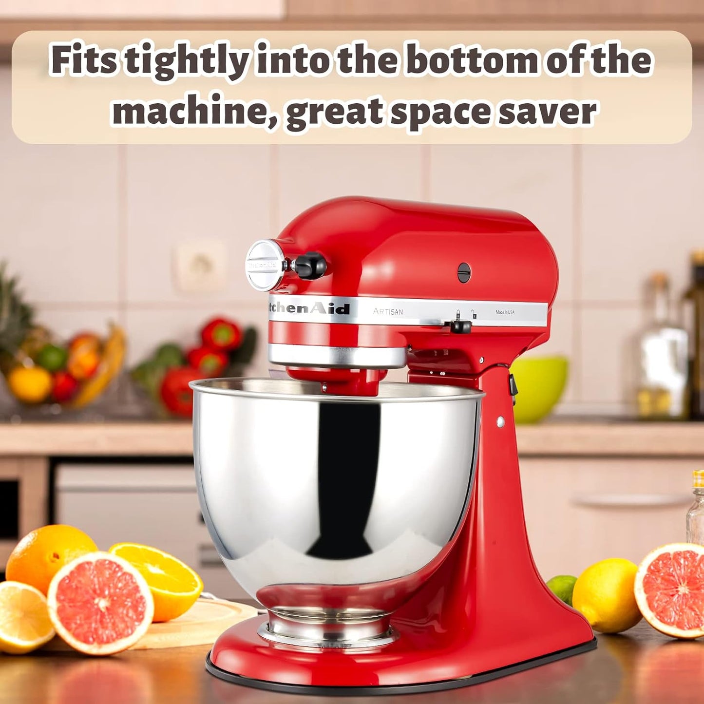 Sliding Mat for KitchenAid Mixer - Metal Mixer Mover Slider Mat Compatible With KitchenAid 4.5-5qt Tilt-Head Stand Mixer, Mixer Sliding Tray