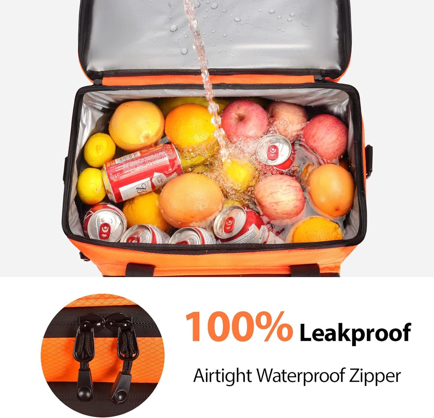 Maelstrom Collapsible Soft Cooler Bag, 24/30/60/75 Cans Beach Cooler, Ice Chest, Leakproof & Portable for Beach, Camping, Road Trips & Grocery Shopping