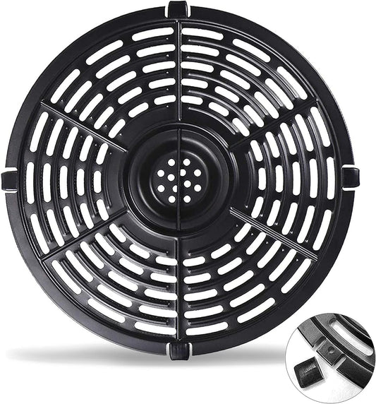 Grill Pan for Power XL 5QT Air fryer, 8.7'' 5QT Round Non-Stick Air Fryer Replacement Tray Rack Parts Accessories Crisper Plate Grill Plate, Dishwasher Safe