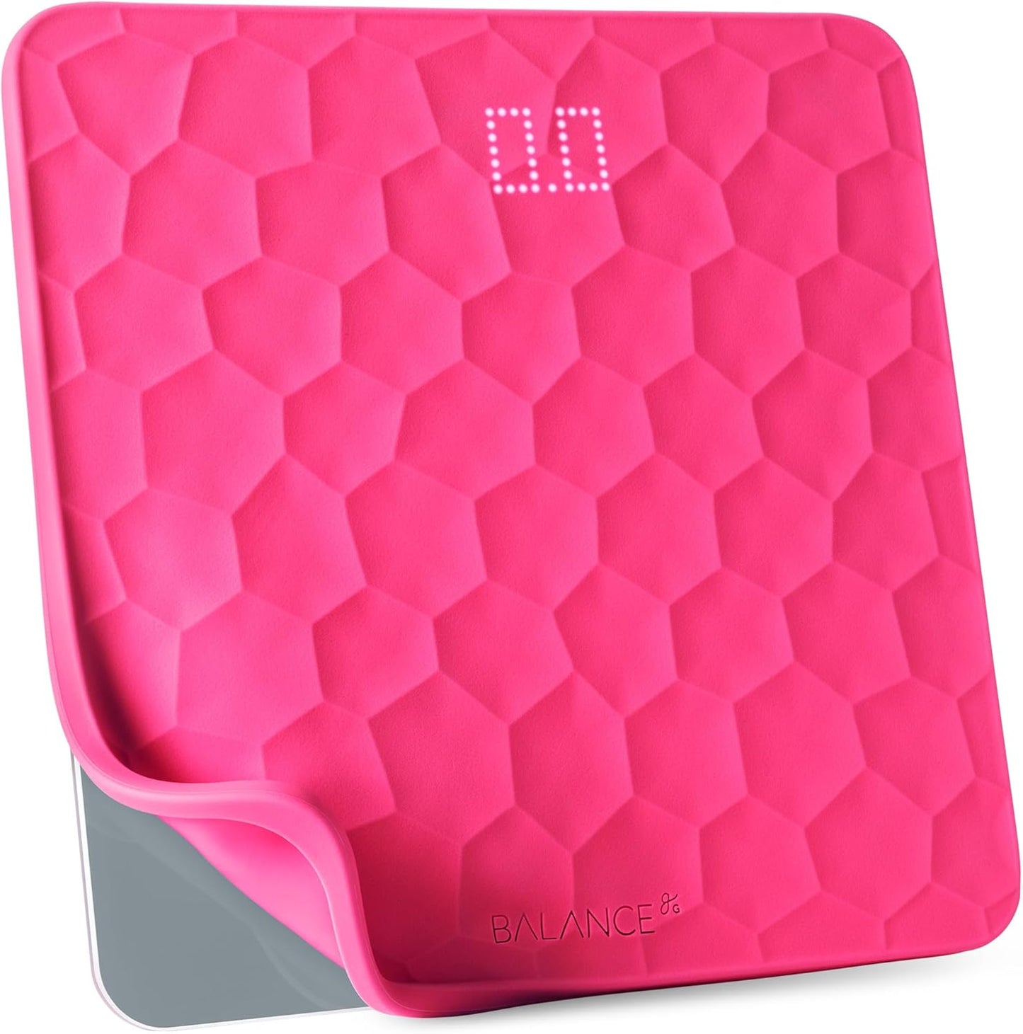 Greater Goods Colorful Designer Bathroom Scale: Non-Slip Silicone Cover, Hidden LED Display, Spot-On Precision, 400 lb Capacity