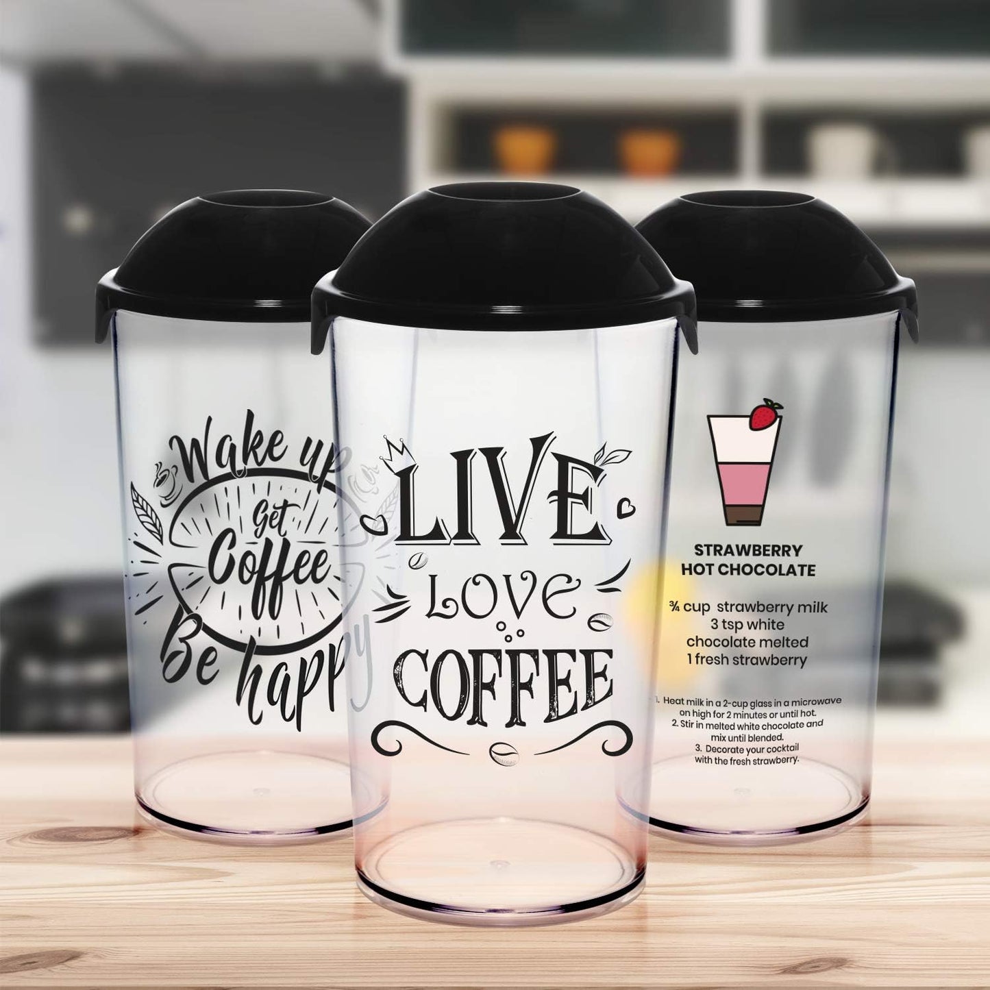 PowerLix Powerful Handheld Milk Frother With Stand Battery Operated Foam Maker Frother Wand For Coffee (A Black) (No Stand Cup Set)