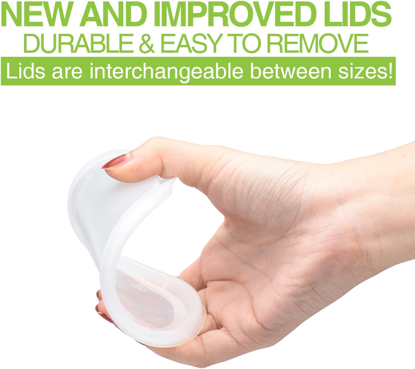 Glotoch 48 Pack 16 oz. (2 Cups/1 Pint) Plastic Food and Drink Storage Containers Set with Lids - Microwave, Freezer & Dishwasher Safe Eco-Friendly, BPA-Free, Reusable & Stackable