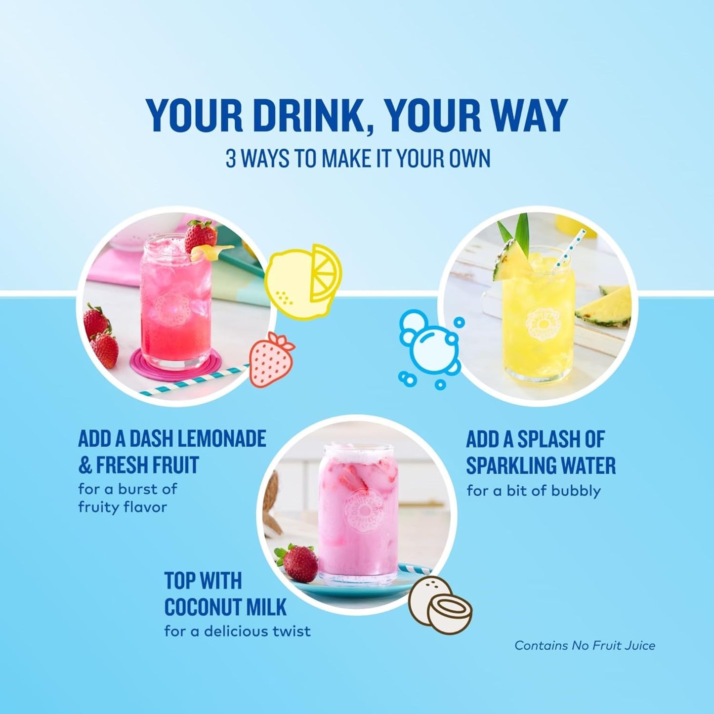 The Original Donut Shop, Iced Refreshers, Keurig Single Serve K-Cup Pod Variety Pack, Strawberry Acai, Pineapple Passionfruit, Mango Dragonfruit Lemonade, Berry Chill, 20-Count