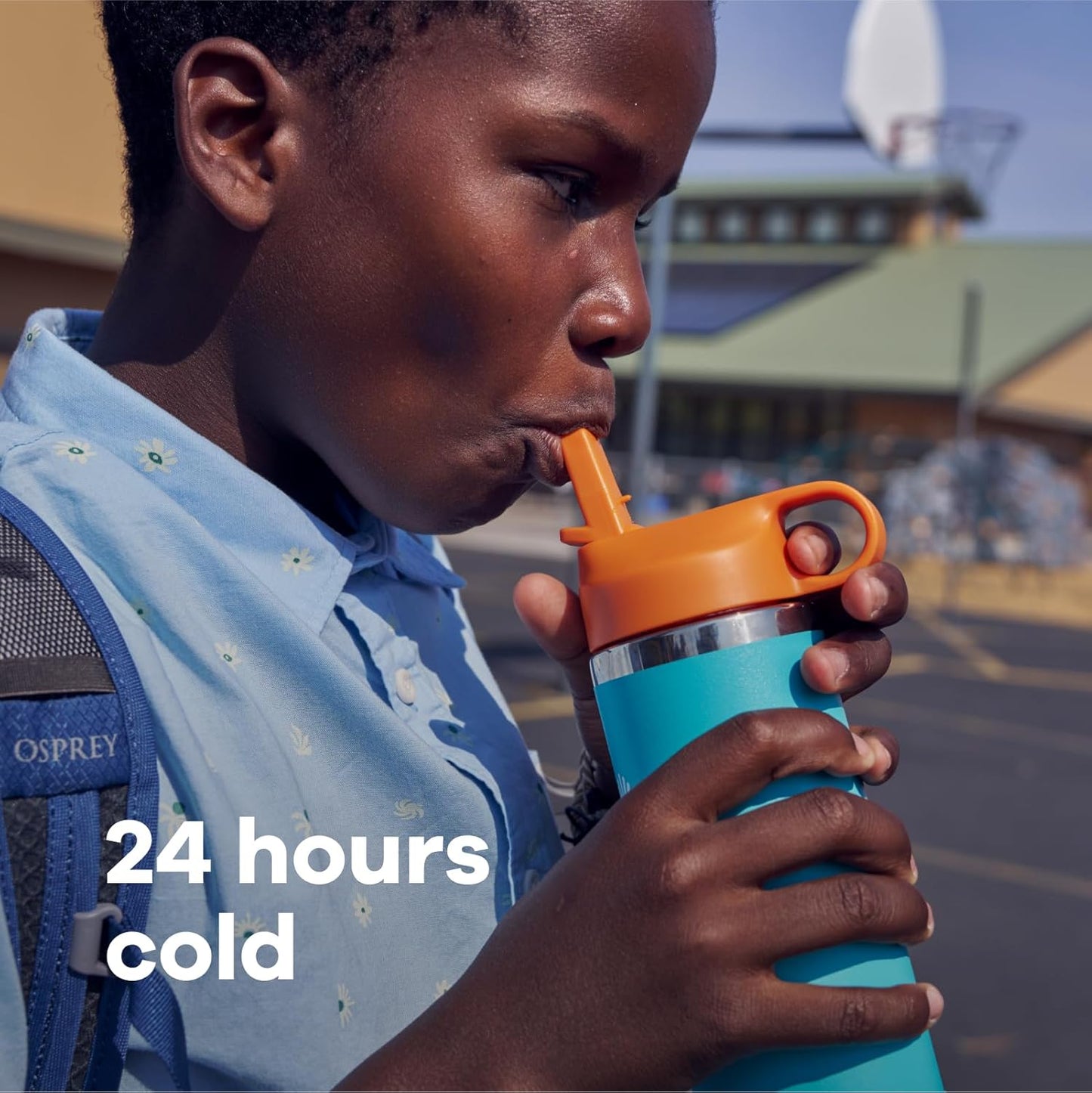 Hydro Flask 18 Oz Kids Wide Mouth Straw Cap And Boot Goji