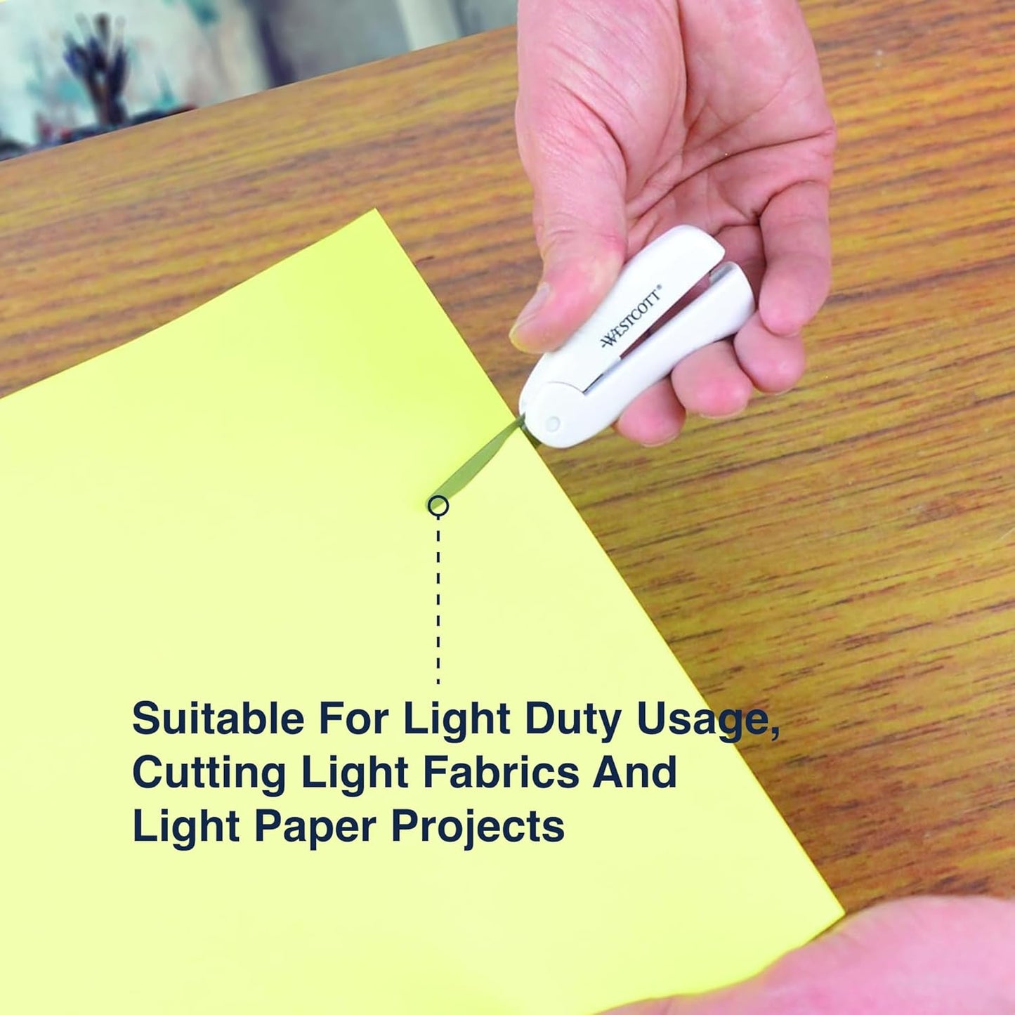 Westcott Titanium-Bonded Mini 3-Piece Travel Set - Folding Scissors for Fabric and Paper, Slicer & Rotary Cutter for Fabric