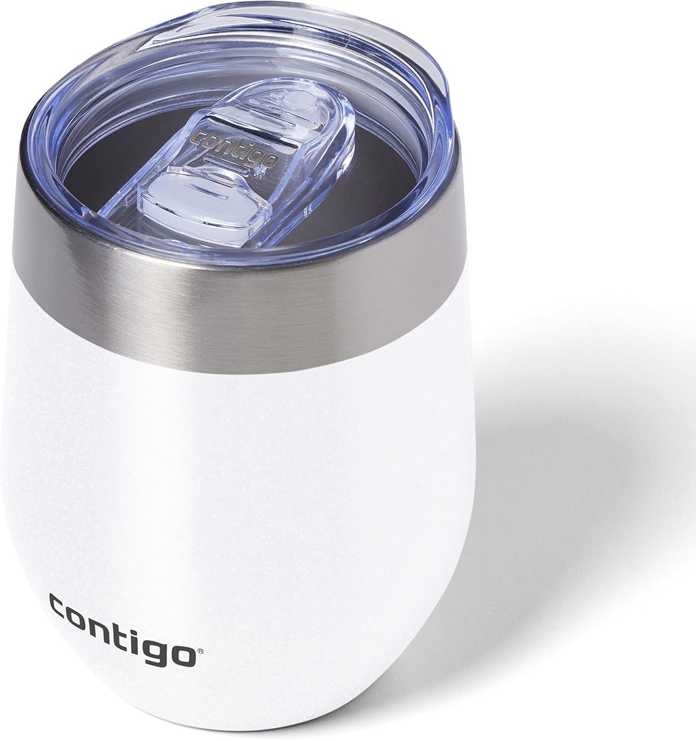 Contigo River North Stainless Steel Wine Tumbler with Spill-Proof Lid, Leak-Proof 12oz Reusable Wine Glass, Dishwasher Safe & Keeps Drinks Hot or Cold for Hours, Sunbeam Gold