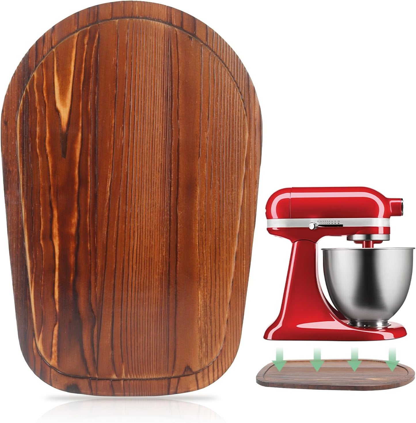 Mixer Slider Compatible with Kitchen aid Mini 3.5 Qt Tilt-Head Stand Mixe - Kitchen Countertop Storage Mover Sliding Caddy for Kitchen Aid Artisan Mixer (3.5 QT - Brown)