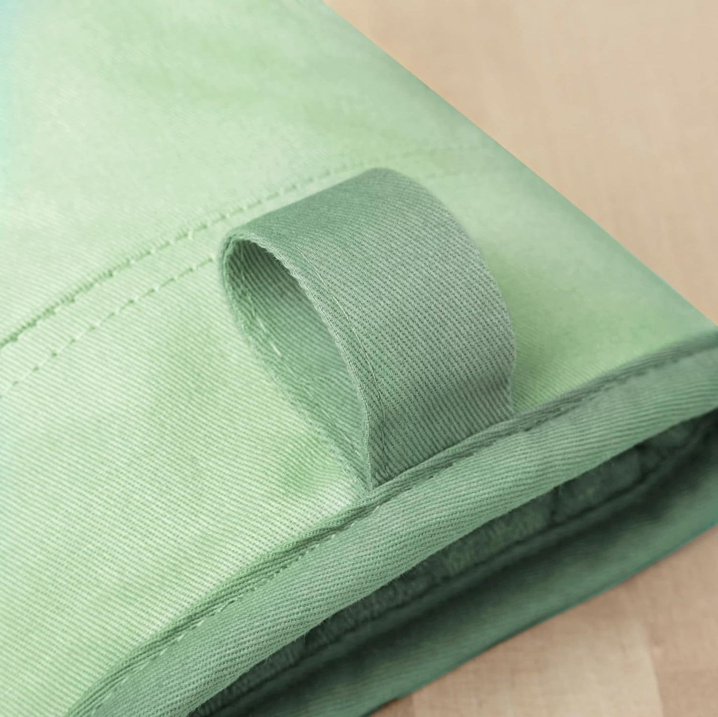 KitchenAid Beacon Two-Tone Non-Slip Oven Mitt Set, Pistachio/Graphite Green, 5.75"x13", 2 Piece