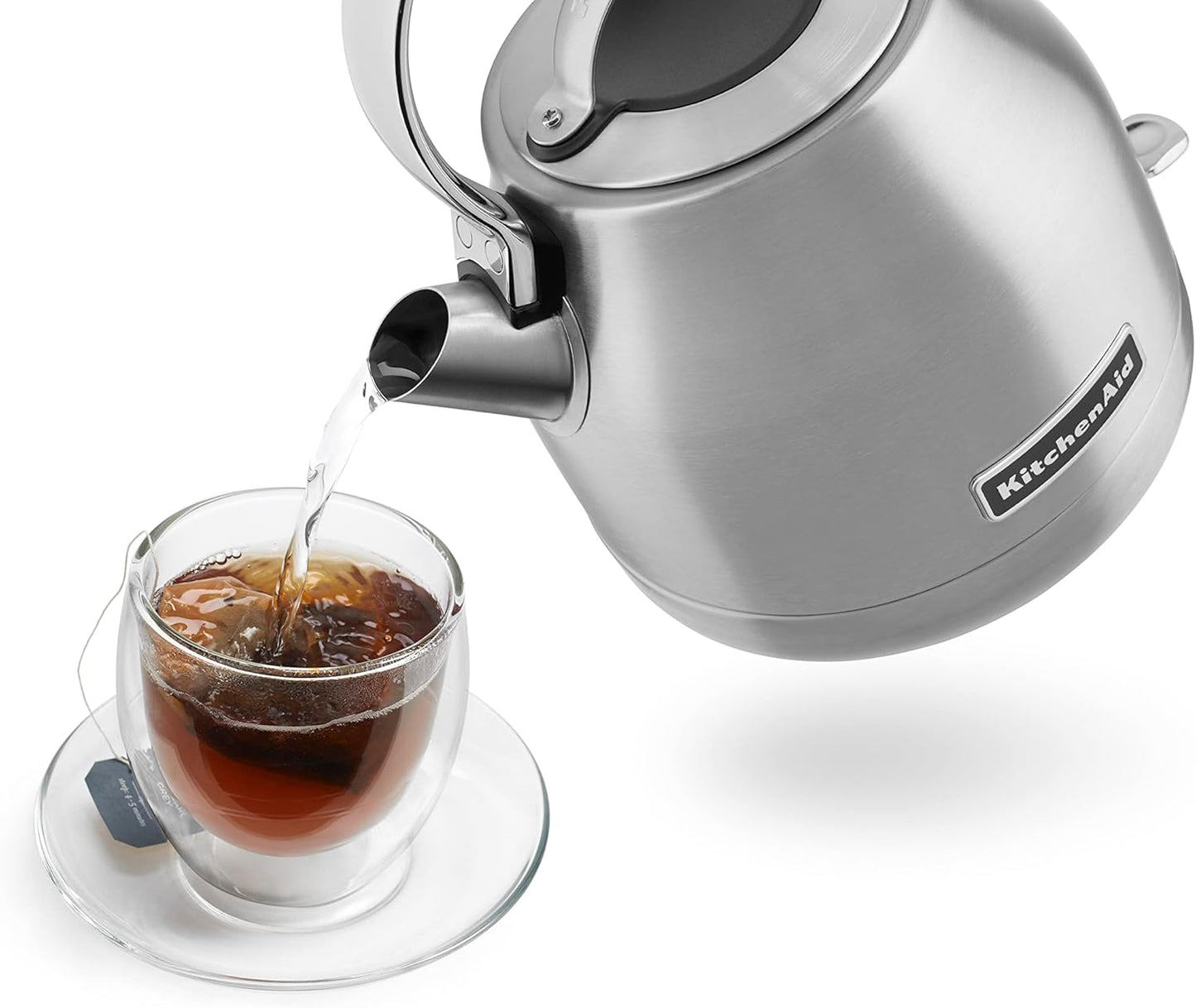 KitchenAid KEK1222SX 1.25-Liter Electric Kettle - Brushed Stainless Steel, Small