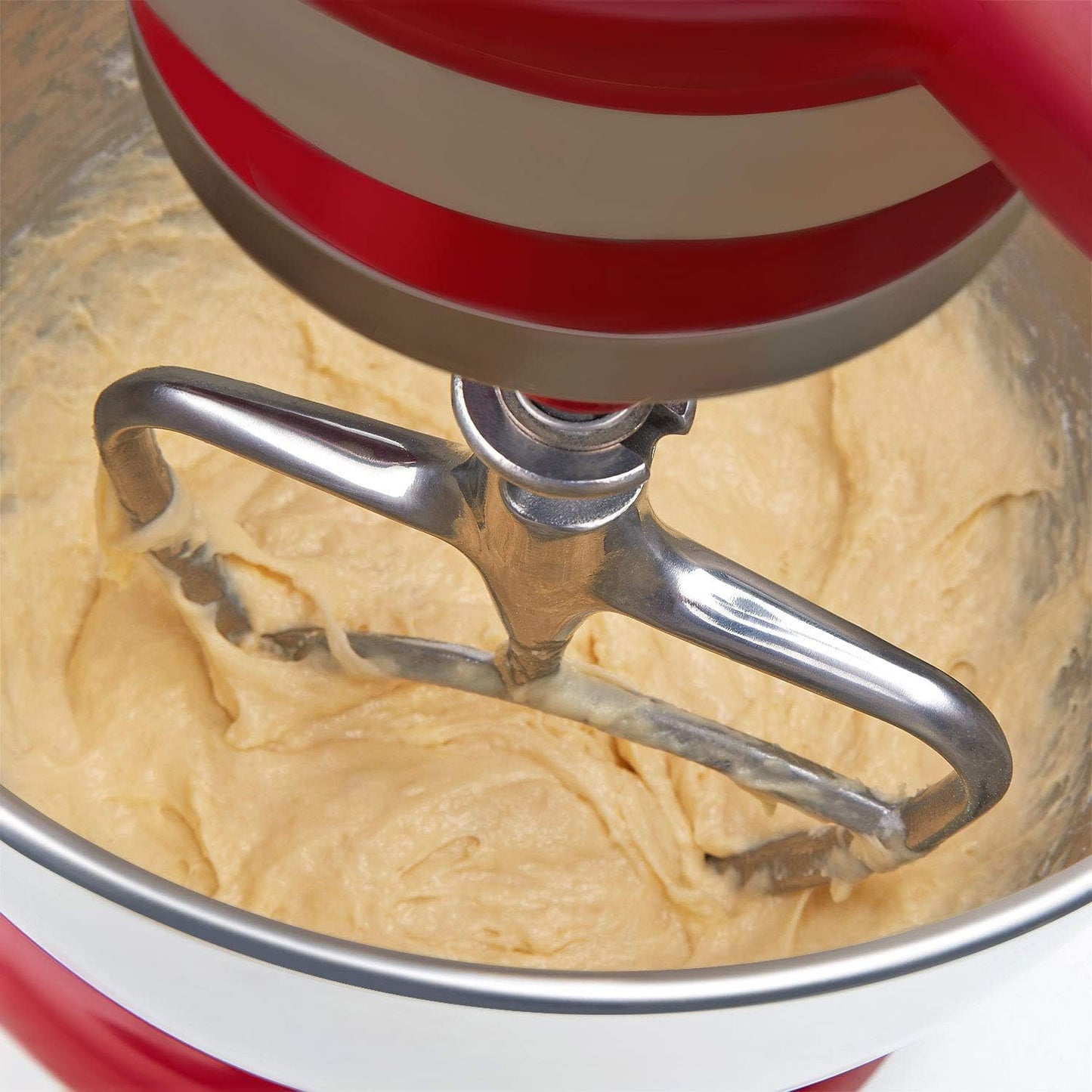 Gvode Stainless Steel Flex Edge Beater for KitchenAid Mixer, Fits Tilt-Head Stand Mixer Bowls for 4.5-5 Quart Bowls, Paddle Attachment for KitchenAid Mixers, Not Fit for Bowl Lift