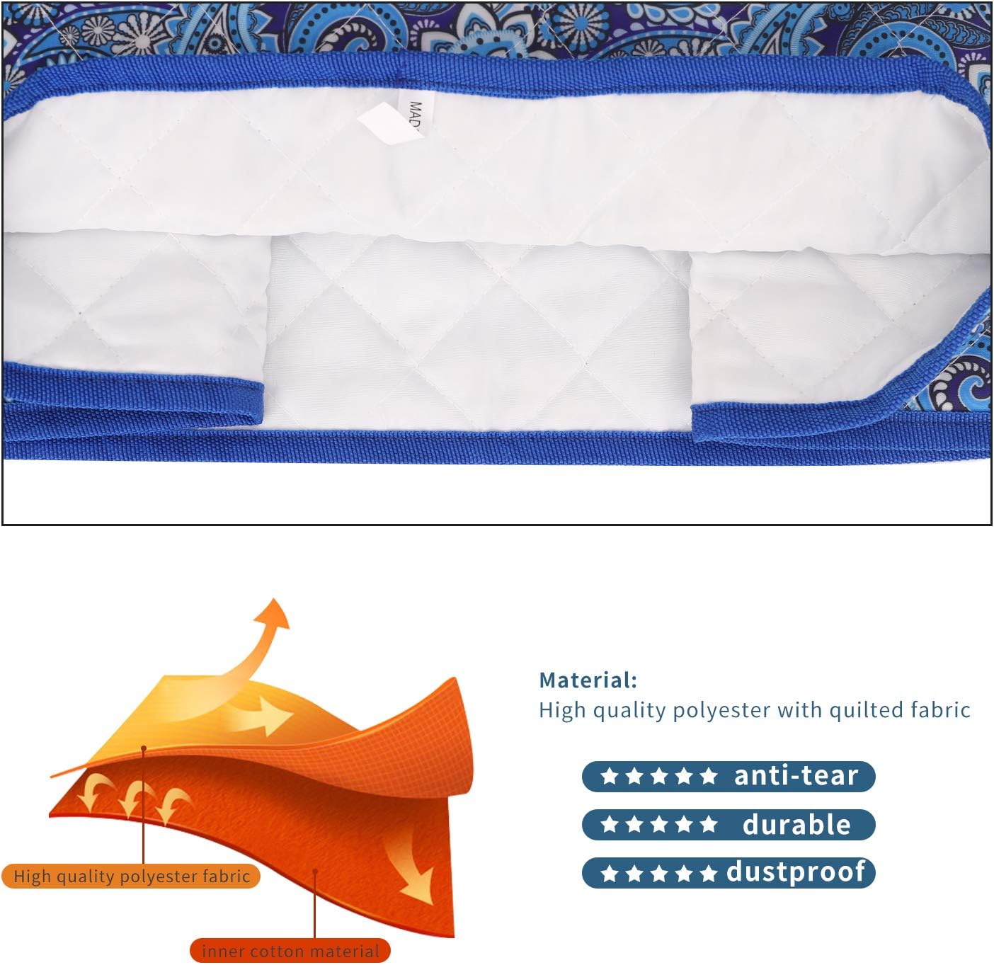 Kitchen Aid Mixer Cover,Kitchen Stand Mixer Cover Compatible With 5-8 Quart Kitchenaid Hamilton Mixers,Kitchen Aid Covers for Stand Mixer With Pockets,Kitchen Aid Mixer Assecories