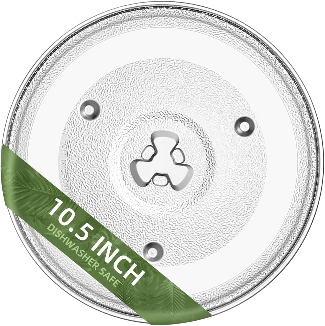 10.5" Microwave Turntable Compatible with Emerson 252100500497, 10 1/2 inch Replacement Microwave Glass Plate for Hamilton Beach, Oster MP-P23