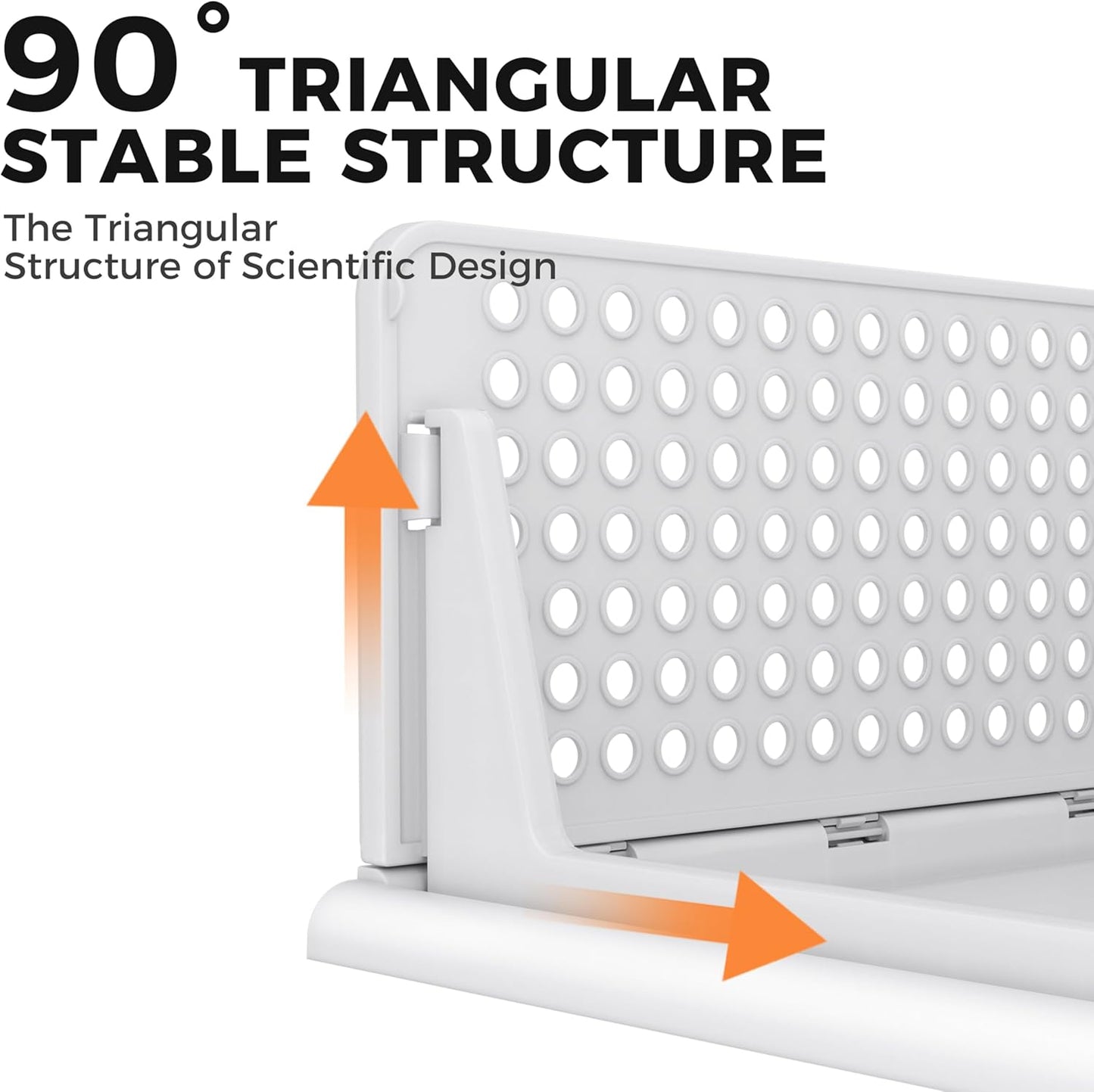 Pinkpum 6 Pack Closet Organizers Storage Box, Stackable Plastic Drawer Basket for Clothing, Stackable Storage Bins Shelf Storage Container for Closet Wardrobe Bedroom Bathroom Office White