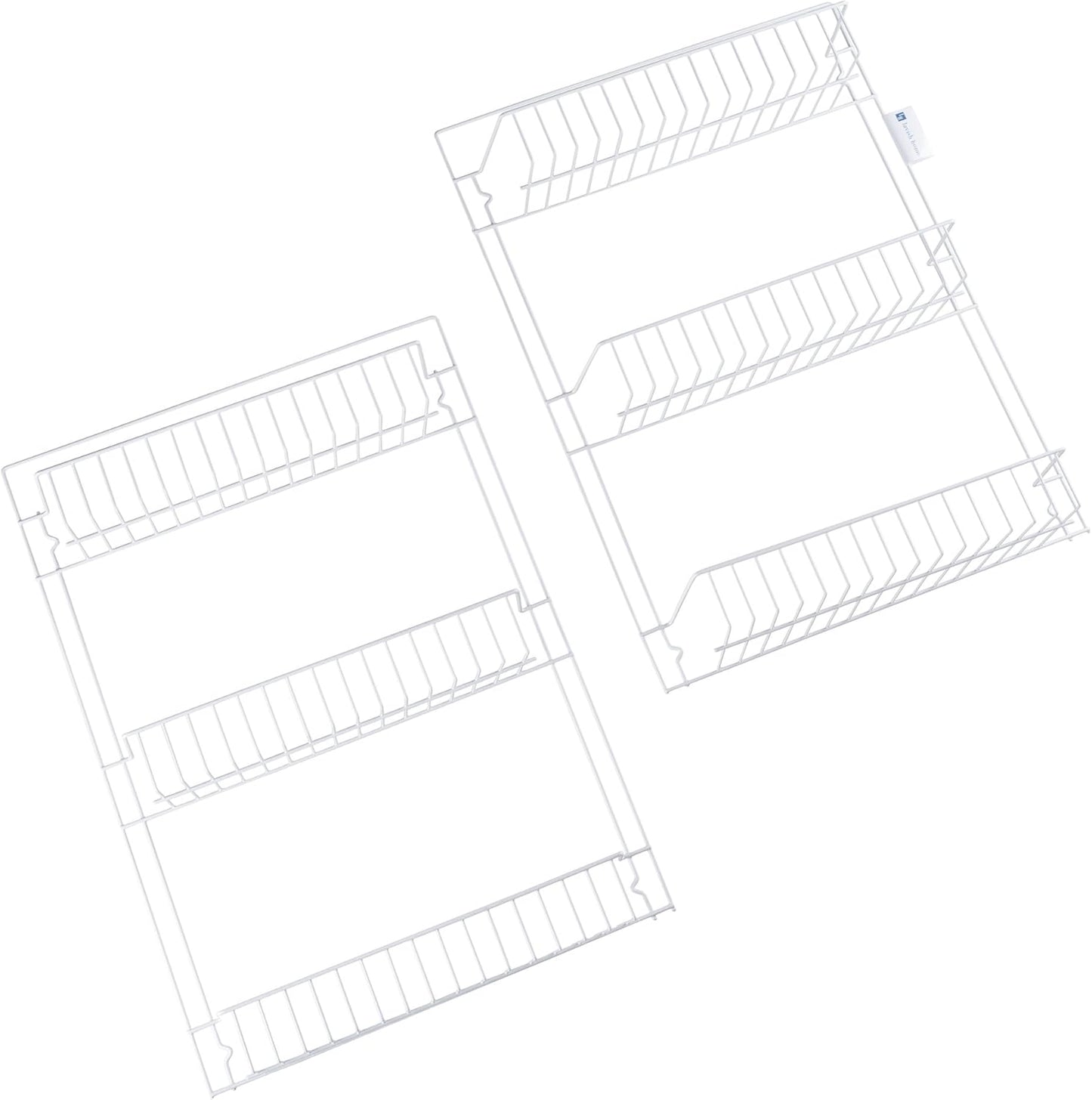 Over the Door Organizer - 6-Tier Adjustable Pantry Shelves and Rack for Kitchen Organization - Organization and Storage by Lavish Home (White)