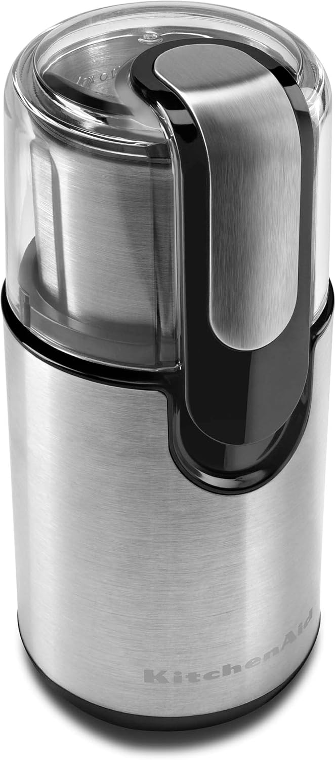 KitchenAid BCG111OB Blade Coffee Grinder, 4 oz, Onyx Black