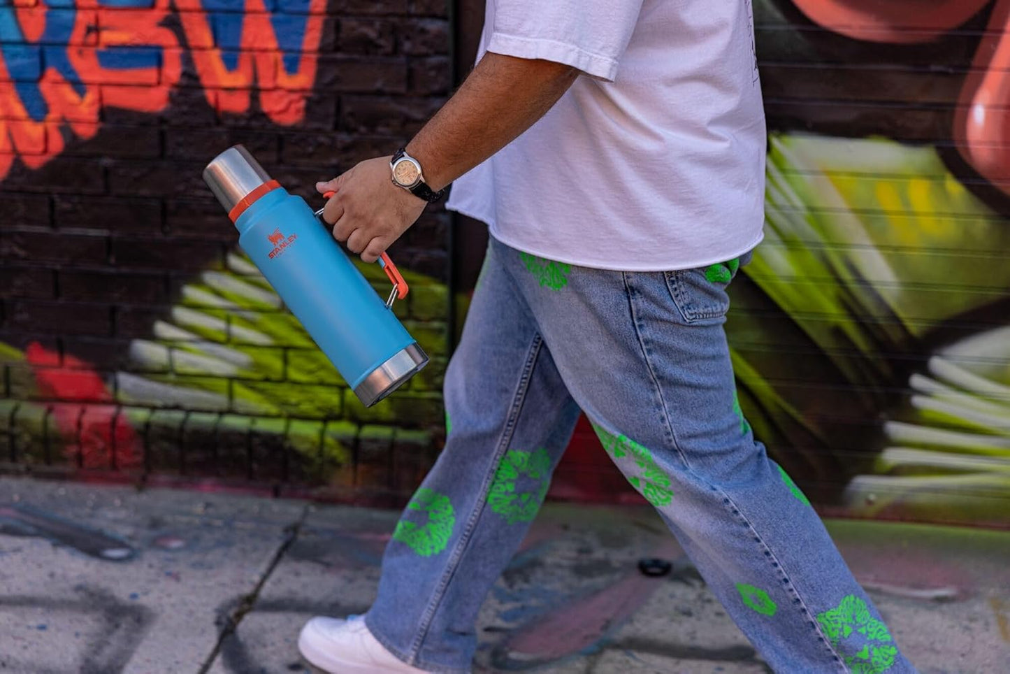 Stanley Classic Legendary Vacuum Bottle 1.5 qt | Wide Mouth with Leakproof Cup Lid | Keep Drinks Hot or Cold | Packable for Travel | Insulated Stainless Steel Thermal Bottle | BPA-Free | Mist