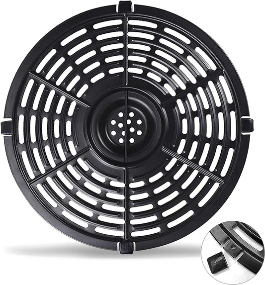 Air Fryer Grill Pan for Power XL 5QT Air fryer, 8.7'' 5QT Round Non-Stick Replacement Tray Rack Parts Accessories Crisper Plate Grill Plate, Dishwasher Safe
