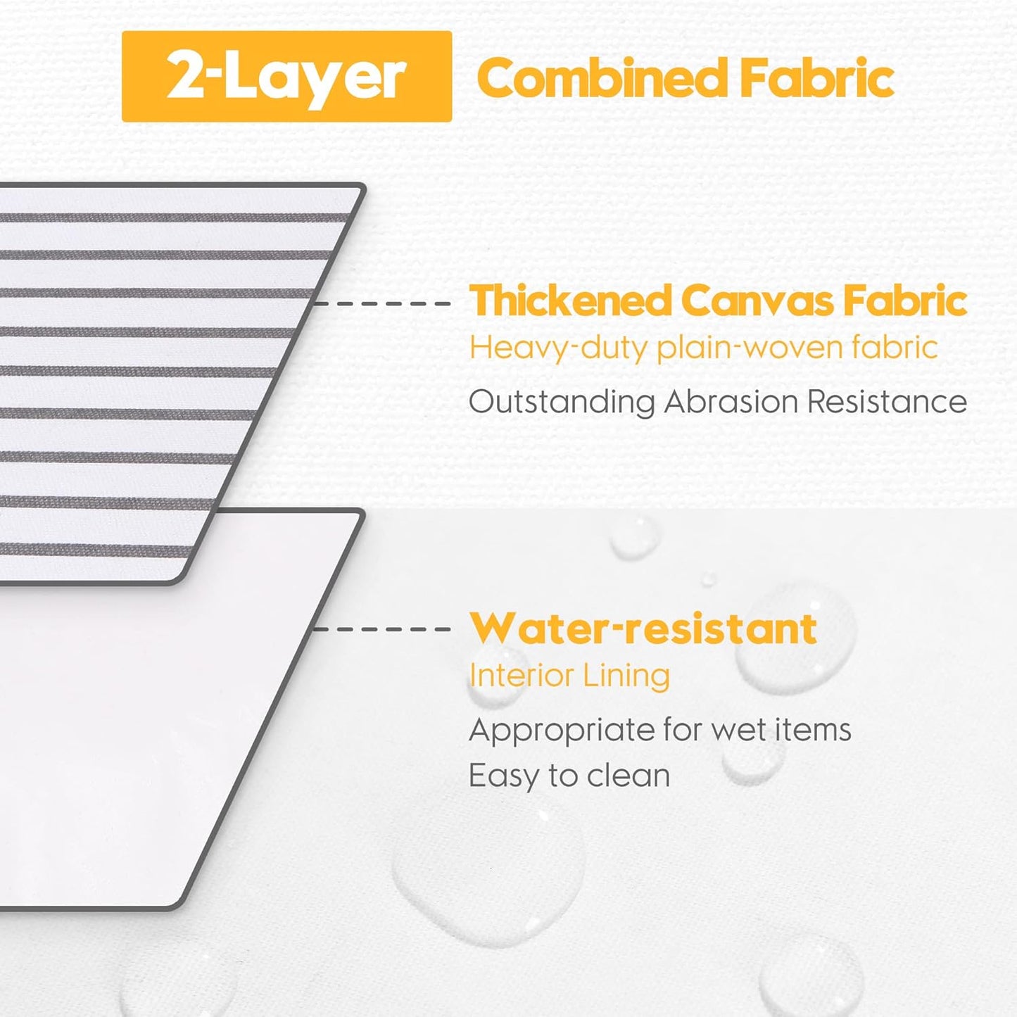 Hinwo 102L XXL Storage Bins, 2-Pack Closet Organizers and Storage, Foldable Clothes Storage Baskets with Handles, Containers for Clothing, Blanket, Comforters, Toys, Bedding (Gray Stripe)