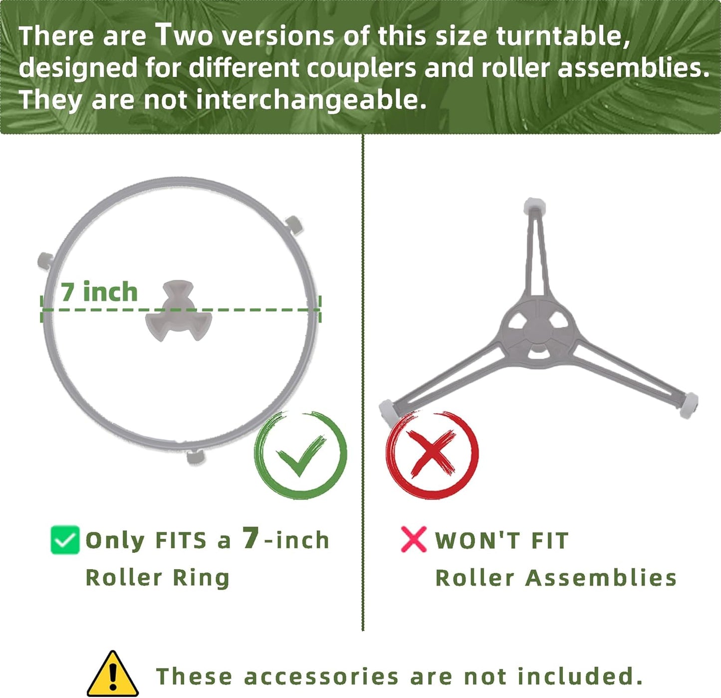 Smallest 9.6 Inch Microwave Plate Replacement Compatible With Panasonic Microwave Glass Plate F06016D00XN, 9.6" Microwave Plate Replacement for Nostalgia 0.7 cu.ft. 700W small retro microwaves