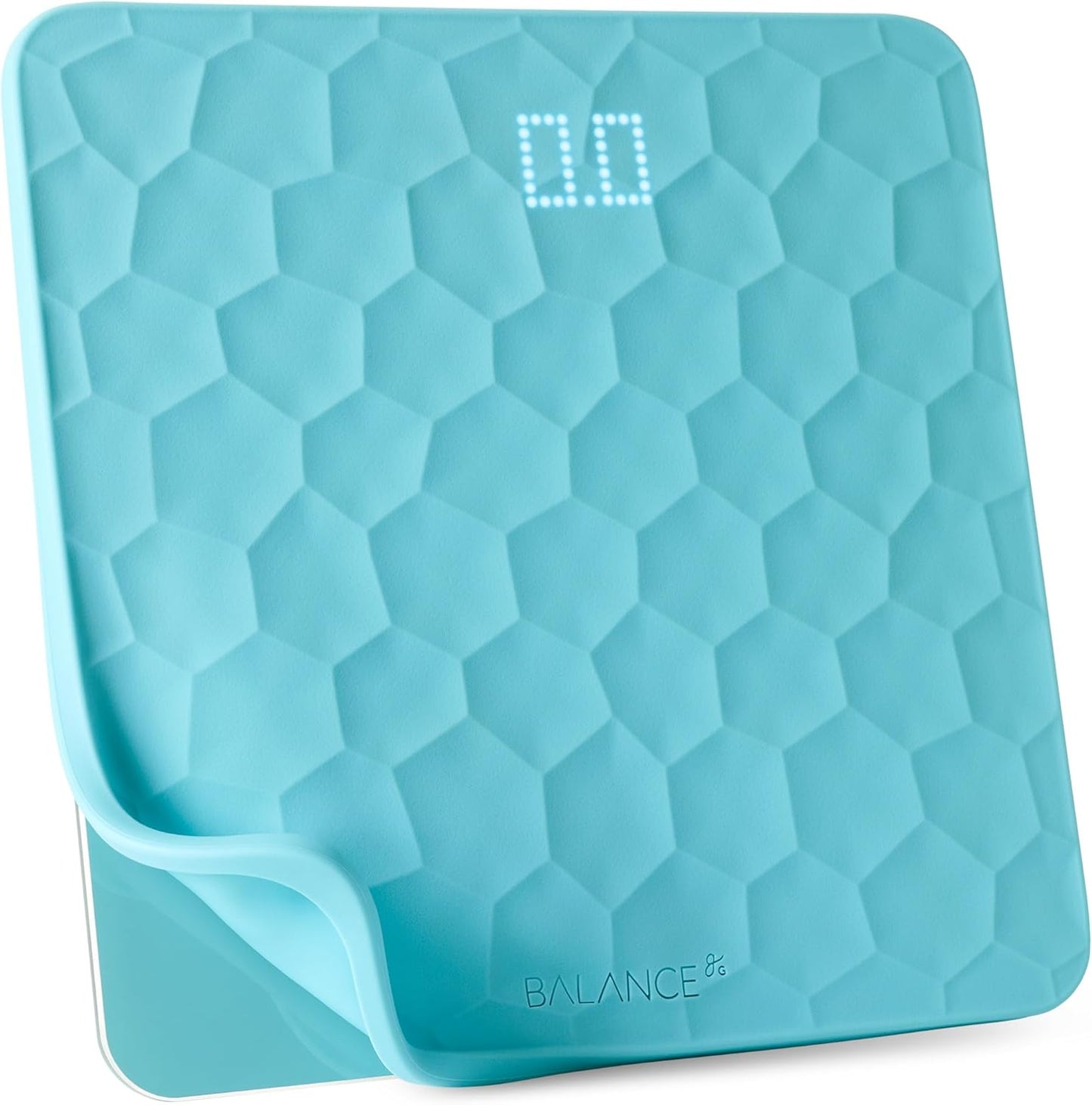 Greater Goods Colorful Designer Bathroom Scale: Non-Slip Silicone Cover, Hidden LED Display, Spot-On Precision, 400 lb Capacity