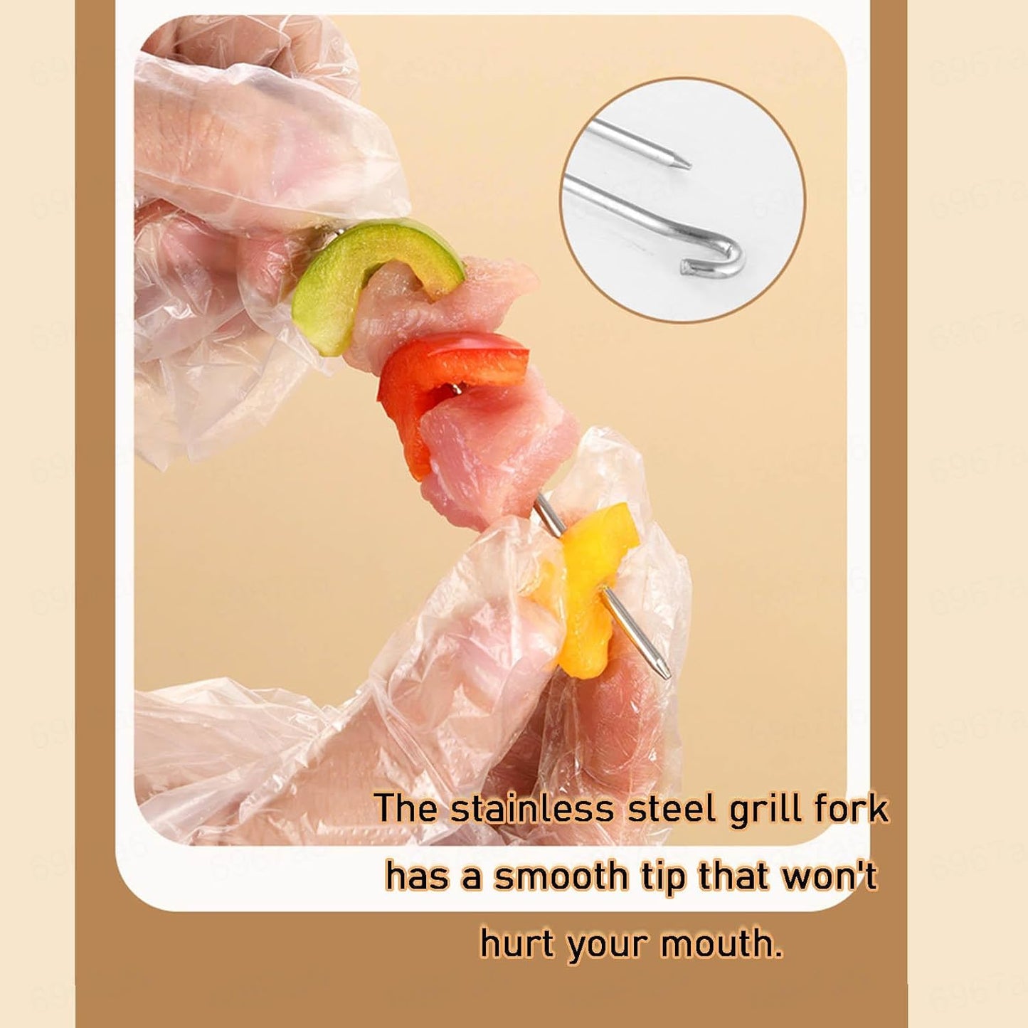 Air Fryer Grill Rack Round Hanging Skewer Rack ‌ Vertical Skewers Holder, Air Fryer Accessories Air Fryer Racks, Suitable for air Fryers, Ovens, etc,24skewers