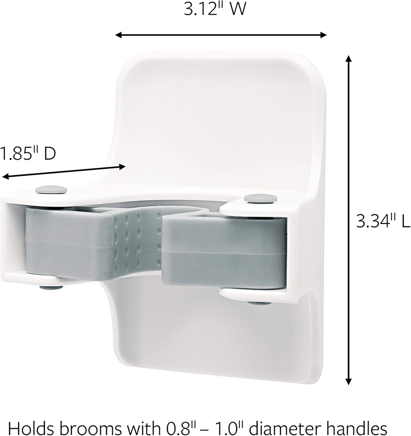 Command Broom Gripper, 1-Gripper (17007-HWES), Organize Damage-Free