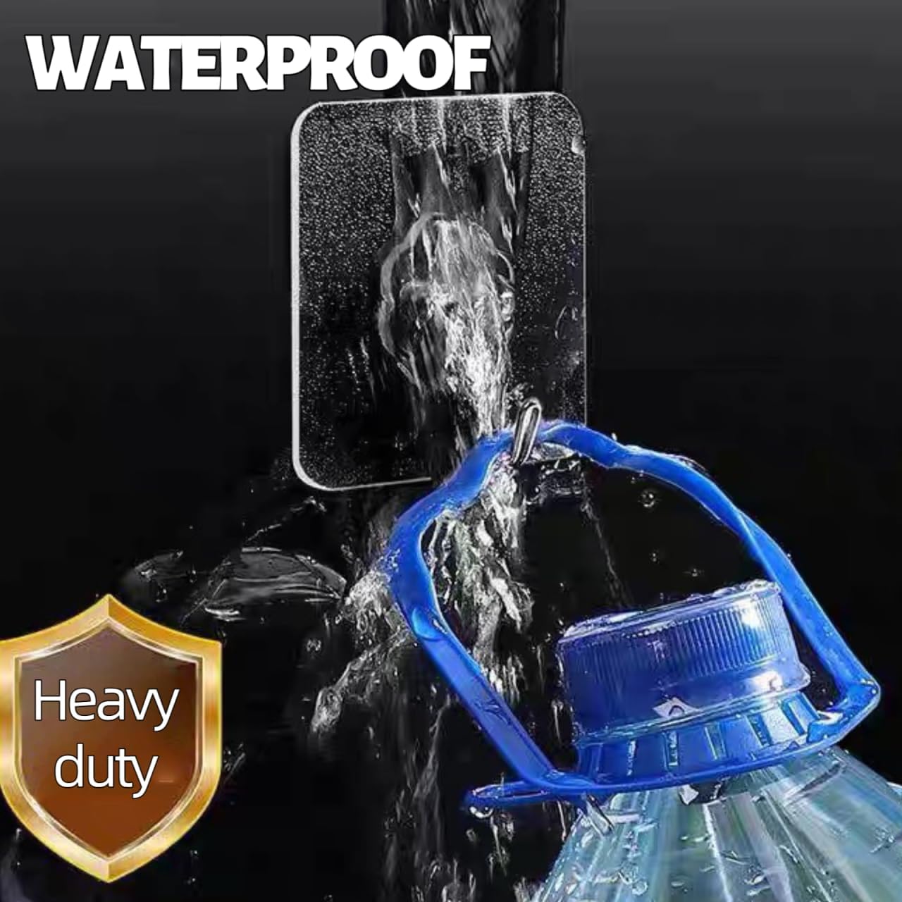 DDMY 24 Packs Hooks for Hanging Wall Hooks Transparent Reusable Waterproof Adhesive Hook for Kitchen Curtain, Towel Hook for Bathrooms, Heavy Duty Self Coat Hook for Walls No Damage