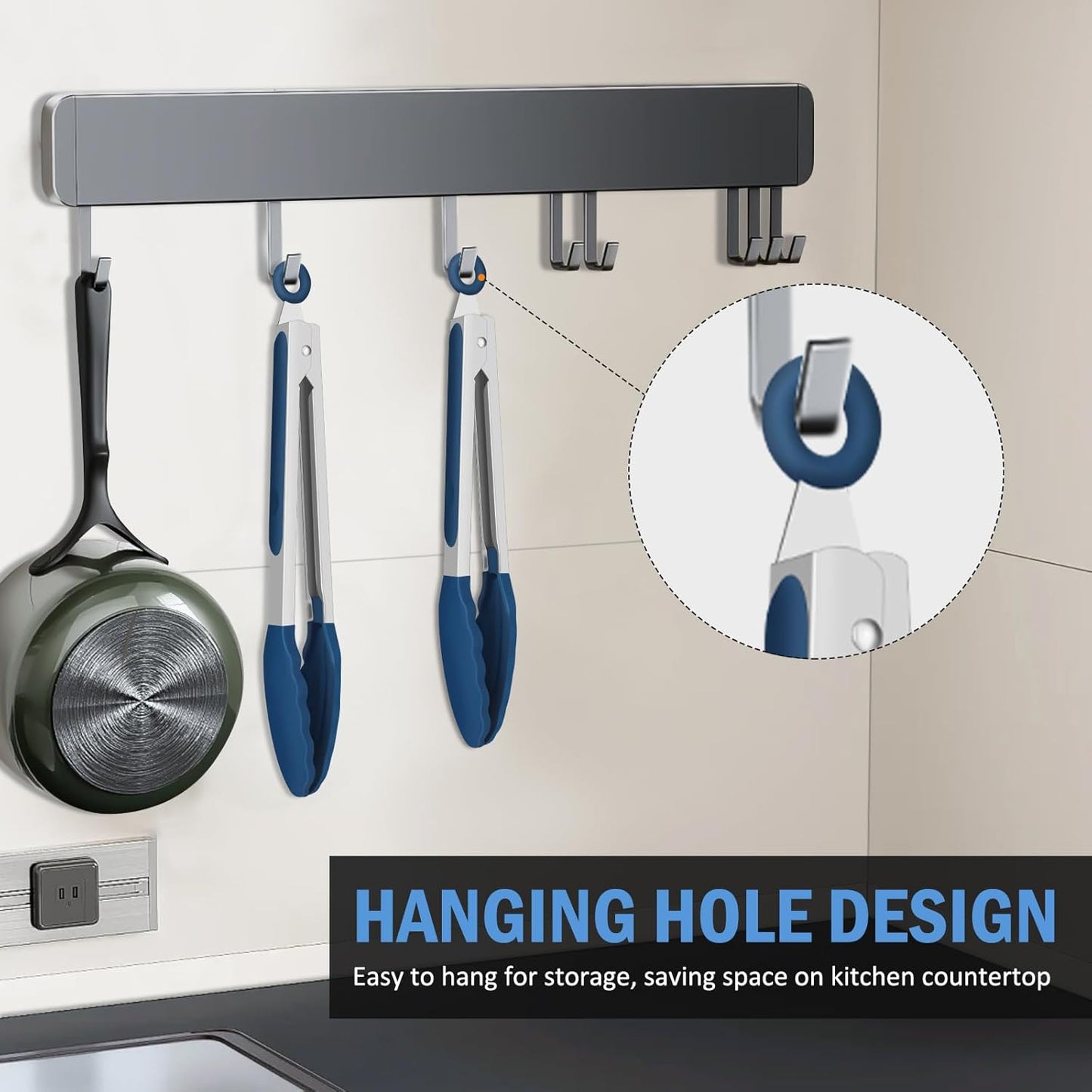 Kitchen Tongs, Stainless Steel Silicone Tongs for Cooking 600ºF High Heat-Resistant BBQ Grilling Locking Tongs, Set of 2-9" and 12" Classic Blue