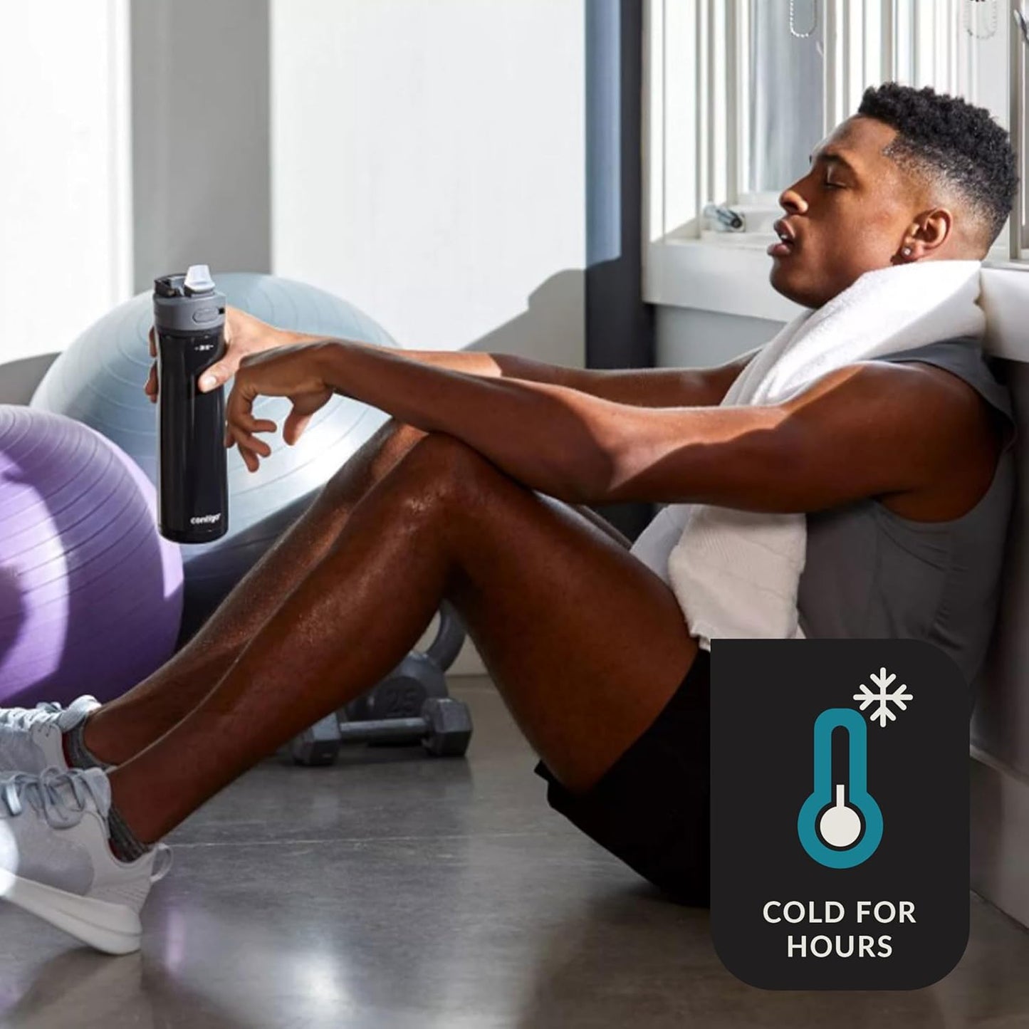 Contigo Ashland 2.0 Water Bottle with AUTOSPOUT Lid 24oz. Licorice