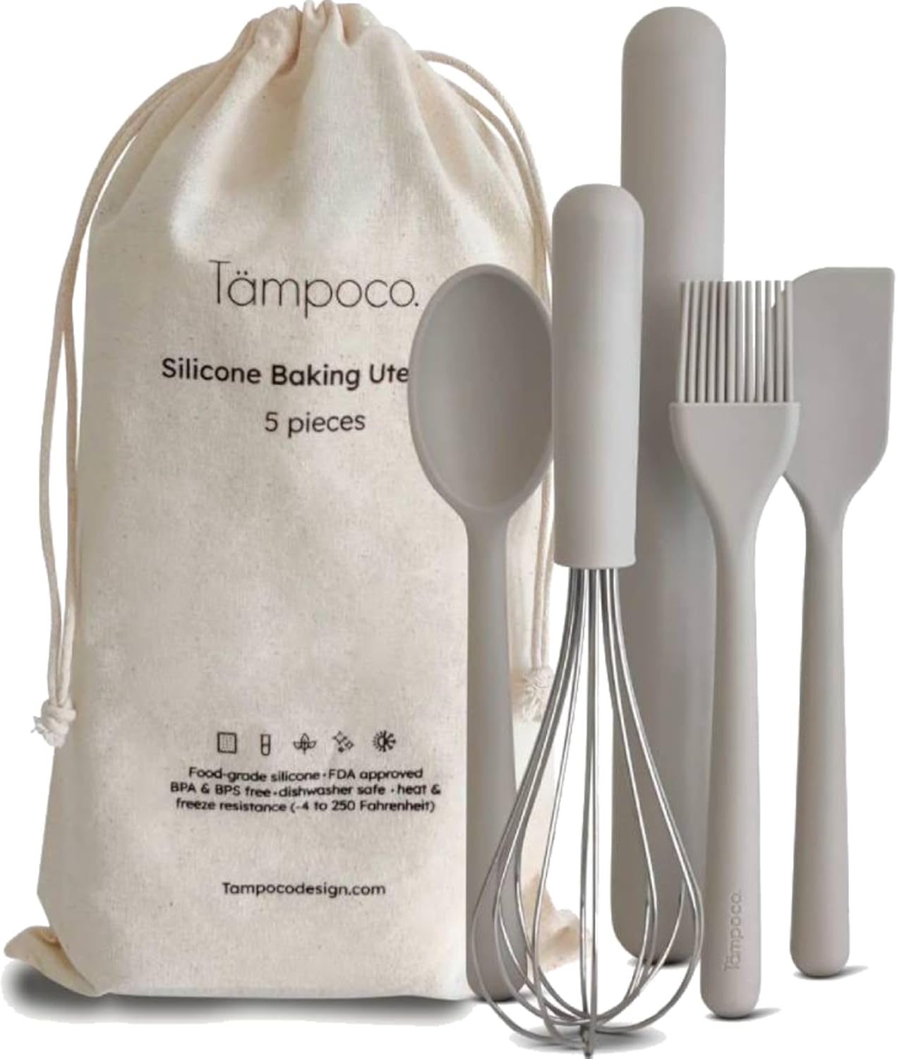 Tampoco Real Kids Cooking & Baking Set – Montessori Kitchen Tools for Real Cooking with Food-Safe Silicone Utensils – Functional & Fun Gift for Young Chefs