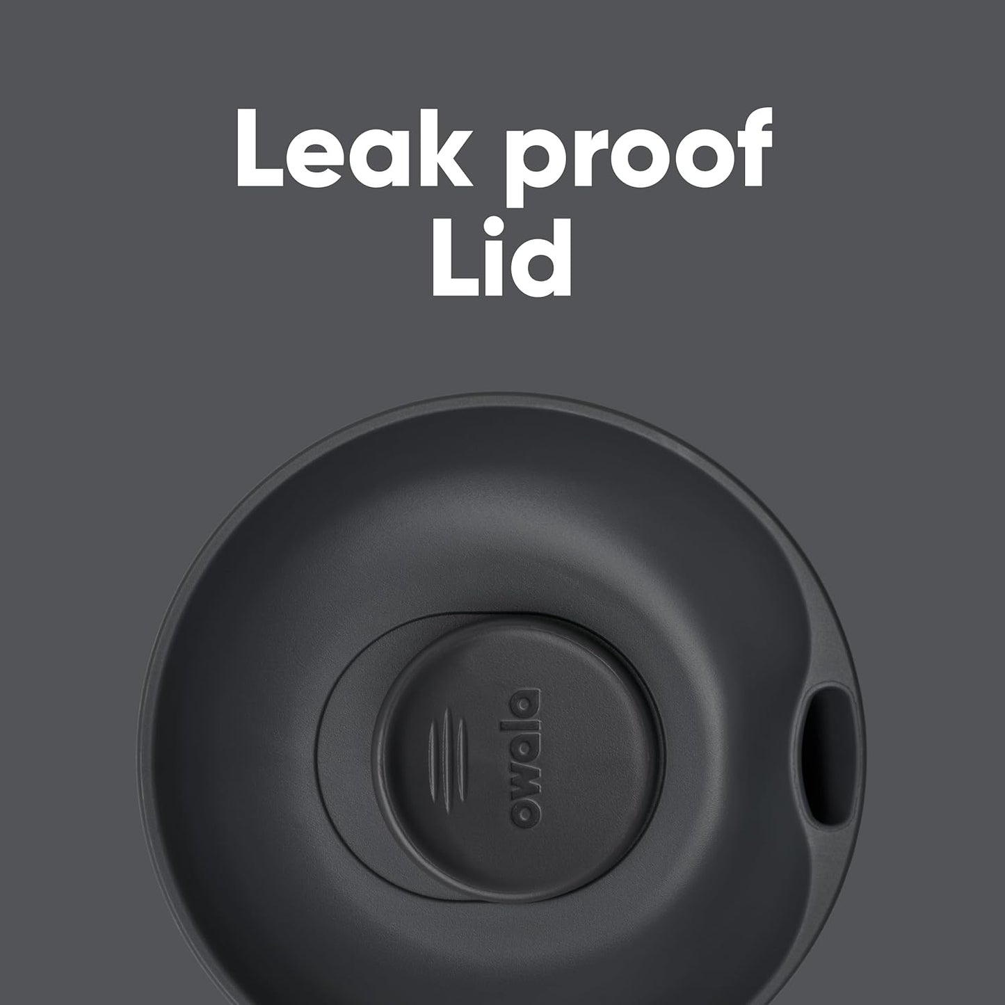 Owala SmoothSip Slider Insulated Stainless Steel Coffee Tumbler, Reusable Iced Coffee Cup, Hot Coffee Travel Mug, BPA Free 20 oz, Grey/Blue (High Dive)