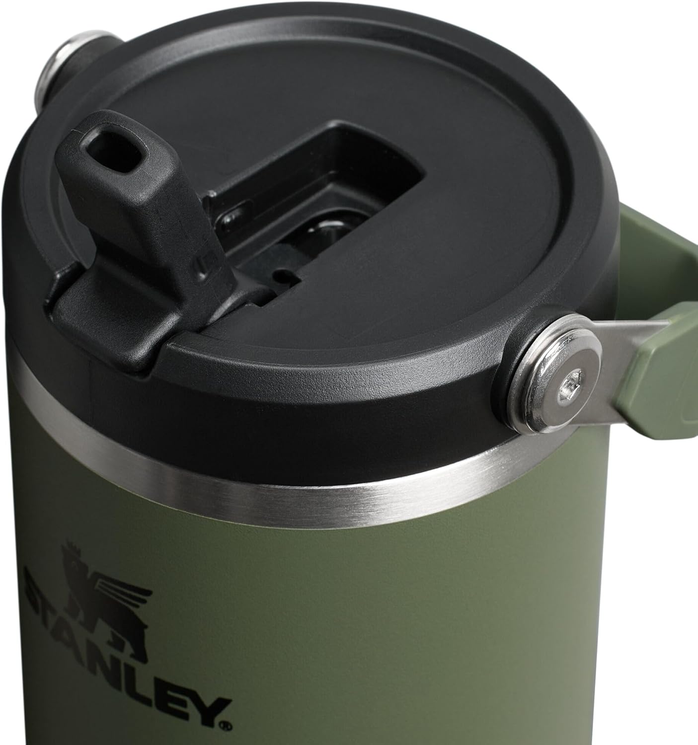 STANLEY IceFlow 2.0 Flip Straw Tumbler with Handle 30 oz | Twist On Lid and Flip Up Straw | Leak Resistant Water Bottle | Insulated Stainless Steel | BPA-Free | Dried Pine