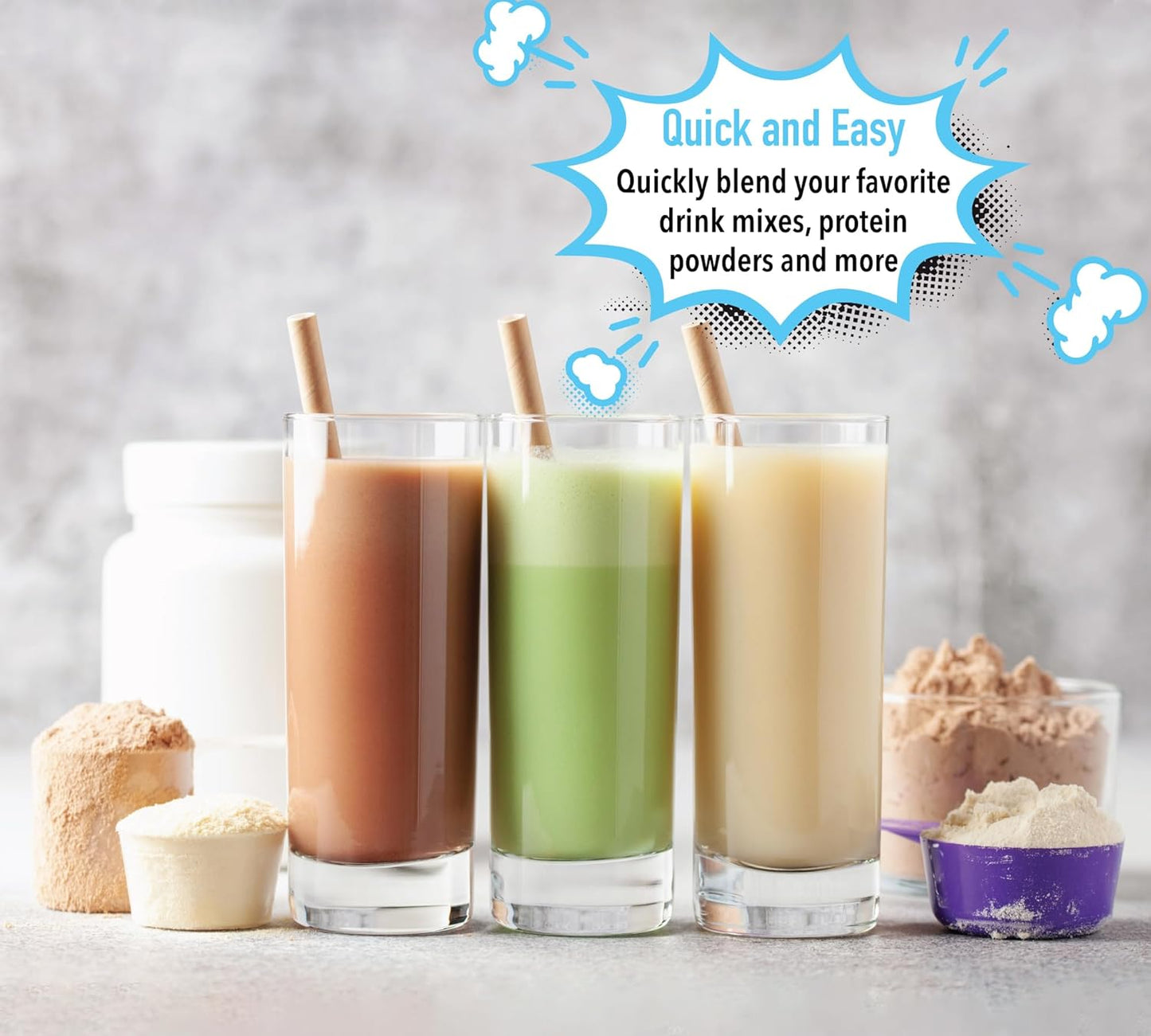 Elementi Milk Frother Wand - Coffee Frother Handheld - Drink Mixer - Coffee Mixer Wand - Cold Foam Maker - Electric Stirrer for Drinks (Black)