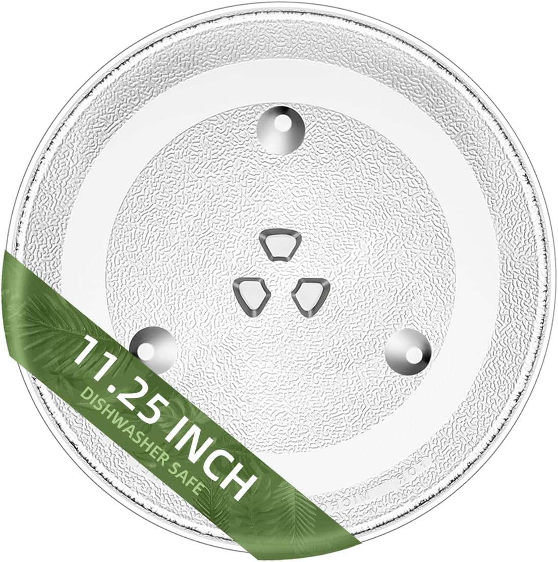 11.25" Microwave Plate Replacement for 3517203500 3517203510 Magic Chef MCO160 Series Compatible with Sharp Microwave Plate R318 R331 Series Frigidaire 5304481353 and 11 1/4 inch Daewoo Glass Plate
