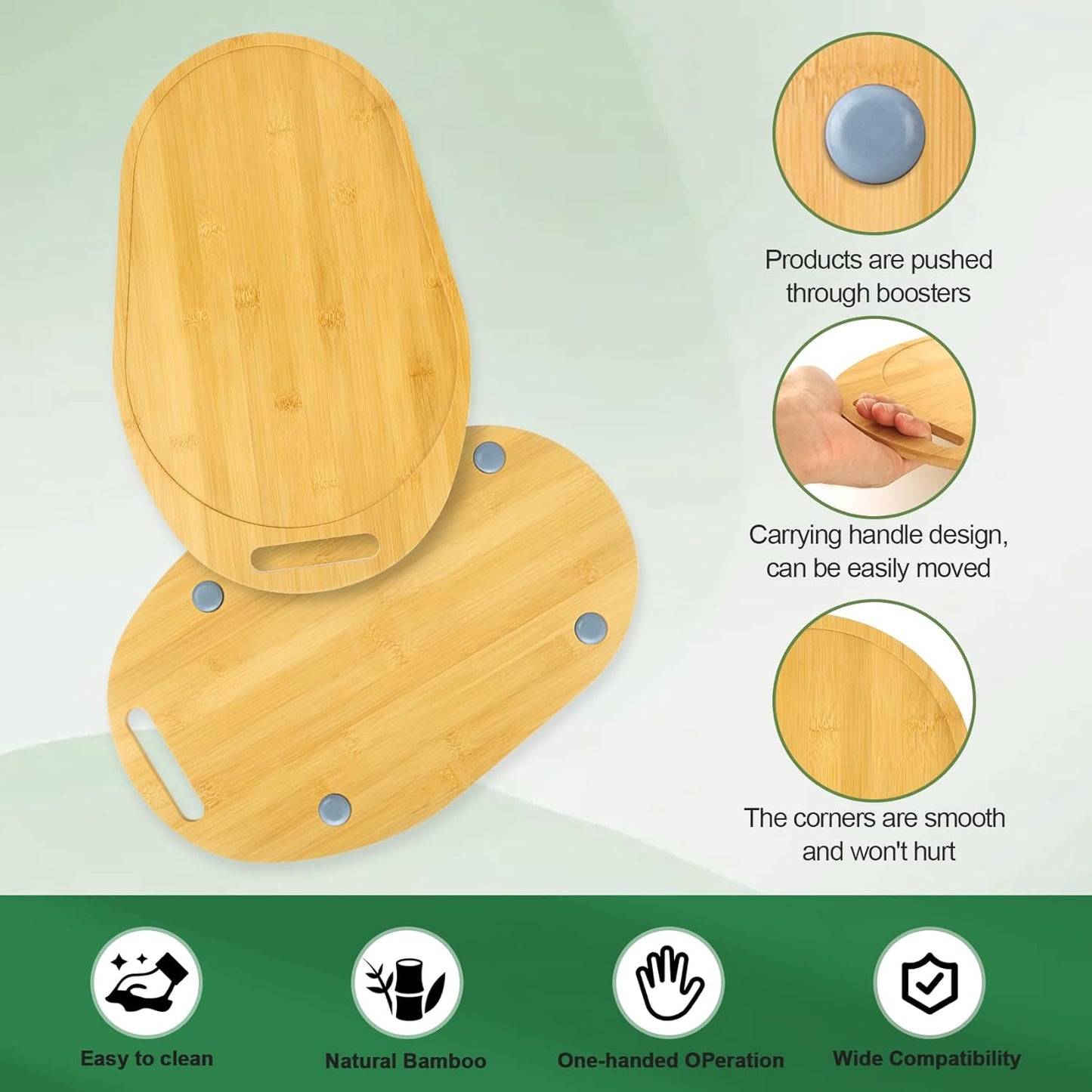 Mixer Slider Compatible with Kitchen aid Bowl Lift 5-8 Qt Stand Mixer - Kitchen Countertop Storage Mover Sliding Caddy for Kitchen Aid 5-8 Qt Mixer (5.5-8 Qt with handle-Natural)