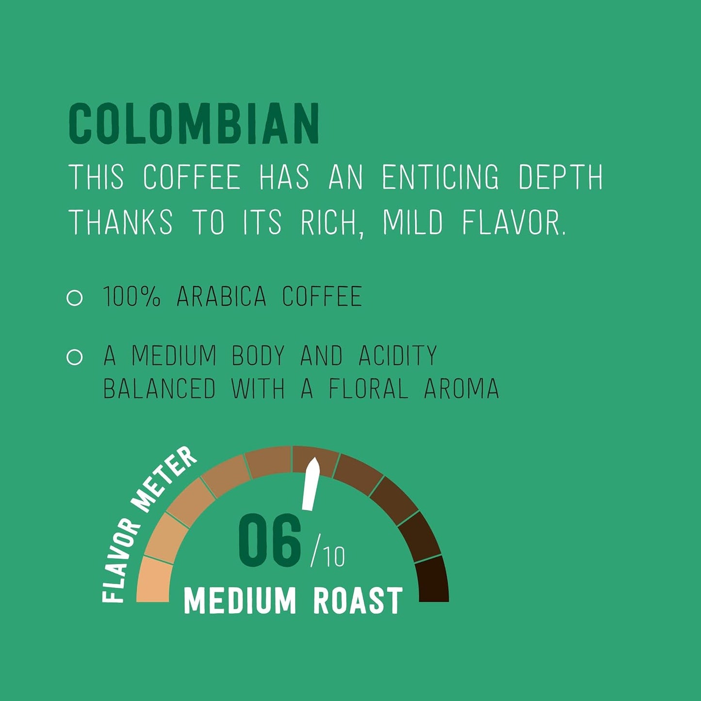 Happy Belly Medium Roast Coffee Pods | Colombian | Keurig Compatible | 24 Count | Pack of 2