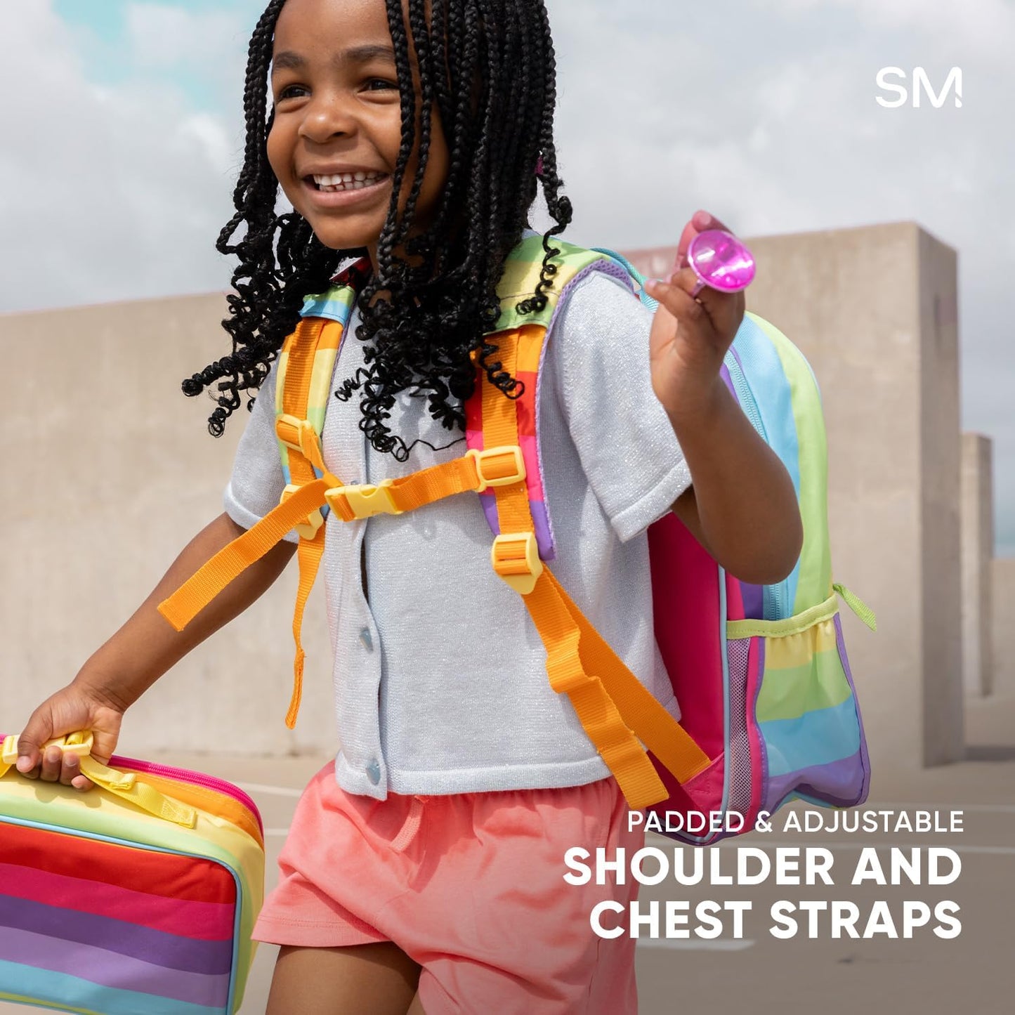 Simple Modern Medium Toddler Backpack for School Girls and Boys | Kindergarten Elementary Kids Backpack | Fletcher Collection | Kids - 15" tall | Wheels Up